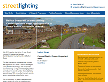 Tablet Screenshot of lightingcambridgeshire.com